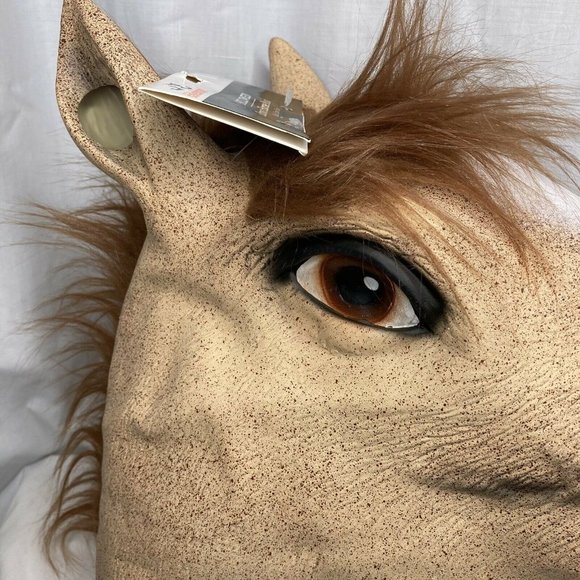 Horse Head Mask Latex Animal Cosplay Party Costume - Picture 4 of 10